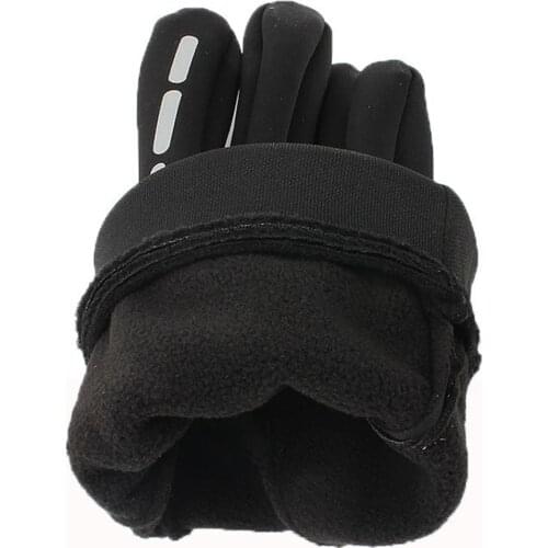 Autumn Winter Windproof Fleece Full Finger Motorcycle Bicycle Cycling Protection Gloves Cycling Gloves Motorcycle Parts