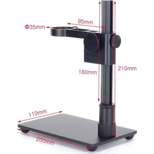 HAYEAR Portable Aluminum Alloy Arm USB Microscope Stand Holder Bracket Mini Foothold Table Frame For Microscope Repair Soldering