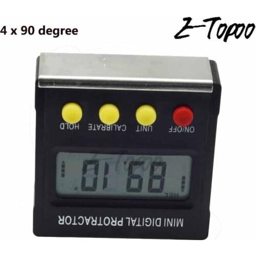 Precision digital protractor inclinometer Level box digital angle finder Bevel Box with magnet base