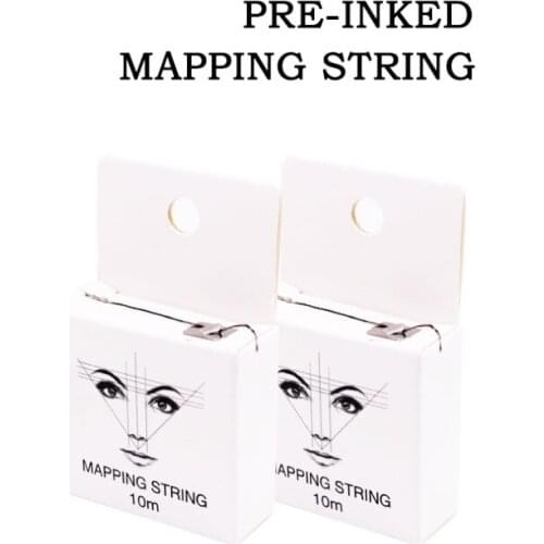 Microblading Supplies Pre-Inked Eyebrow Mapping String 10 Meters Ultra Thin Mess-Free Thread Create a Crisp Spot-on Brow Map
