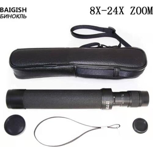 Baigish 8-24x40 Monocular Zoom Telescope Binoculars Hunting Powerful High Quality Night Vision Monocular HD No Tripod