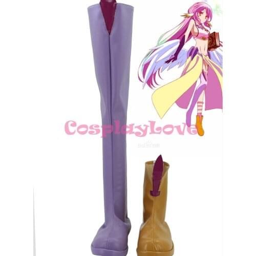 No Game No Life Jibril Cosplay Shoes Boots Black Color Custom Made For Halloween Christmas Festival CosplayLove
