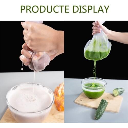 100/200/350/400 Mesh Kitchen Ultra-fine Mesh Strainer Kitchen Nylon Mesh Filter Spoon for Soy Milk Coffee Milk Yogurt Mesh