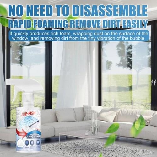 Glass Cleaner Foam Cleaner Faucet Glass Scale Multifunctional Foam Cleaner Wrapping Dust Removing Dirt From The Tiny Vibration