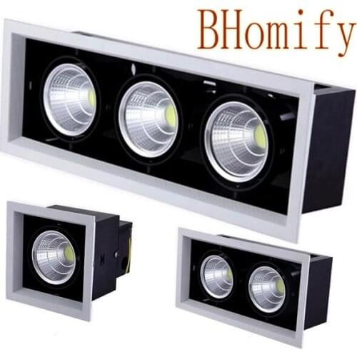 LED Downlights LED Ceiling COB 10w 20w 30w AC85-265V Surface Mounted dimmable Lamp Spot Light square Rotation LED Downlight