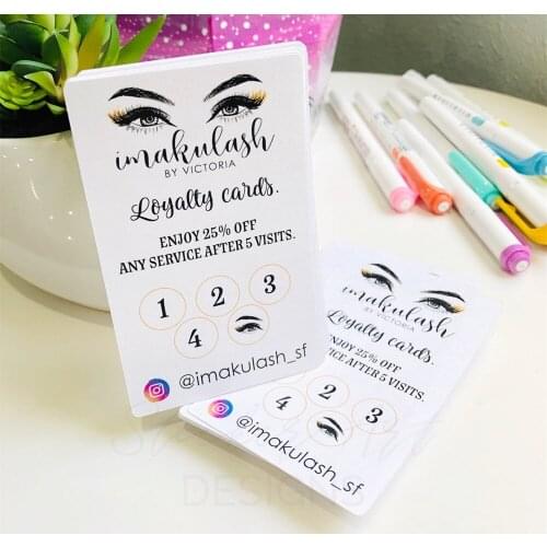 Custom Logo Business Loyalty Cards, Thank You Cards, Personalized Business Stickers, Business Social Media Cards