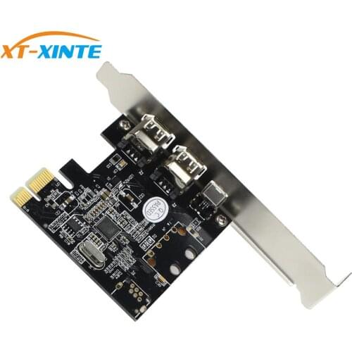 XT-XINTE Expansion Card PCIe Combo 3 Ports 1394A 1x 4Pin 2x 6Pin PCI Express to IEEE 1394 Adapter Controller for Firewire PC