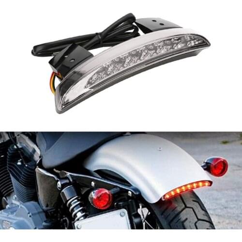 Motor Back Fenders Edge Light Stop Running Light Compatible with Sportster XL883N 1200N XL1200X XL1200V