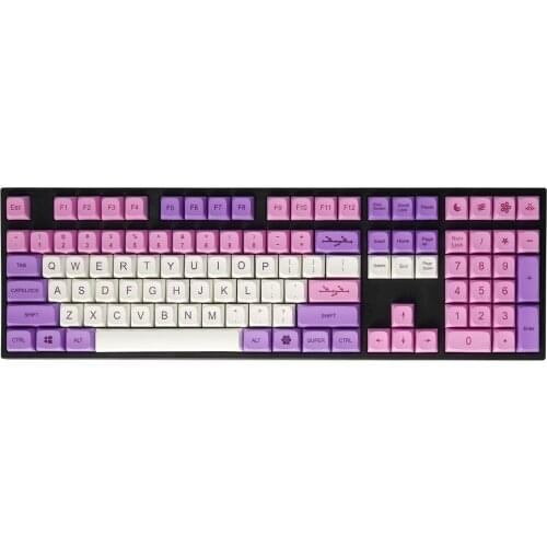 IDOBAO ZDA Ball Shape 134 Key Hana Dye Sub PBT Keycap Similar to XDA For MX Keyboard 104 96 87 61