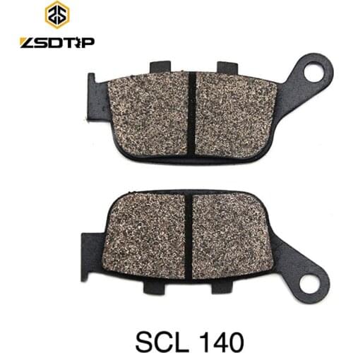 ZSDTRP Motorcycle Rear Brake Pads For HONDA FES125 150 CBR 250 NSR 250 CB400 KAWASAKI EN650 KLE 650 YAMAHA XJ6-N ZERO DS FX S SR