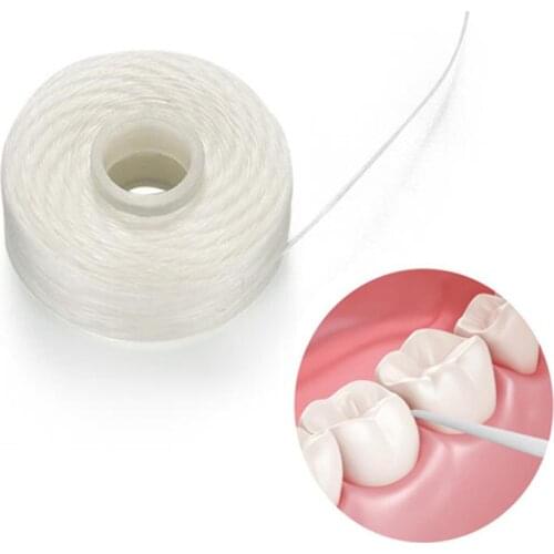 1pc 50m Dental Flosser Oral Hygiene Teeth Cleaning Dental Floss Spool Wax Mint Toothpick Flosser Teeth Flosser Dental Care