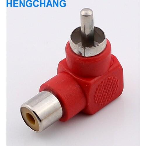 10pcs right angle RCA male to female adapter RCA right angle Connector