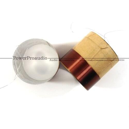 2PCS 38.5 Bass Voice Coil Round Copper Two Layers White Aluminum Diameter 38.5mm Woofer Speaker Voice Coil Accessorie