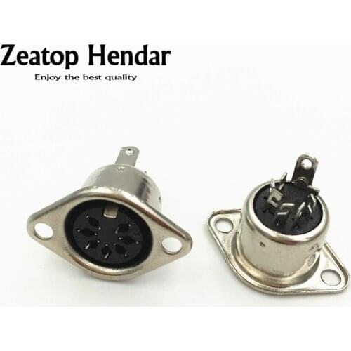 20Pcs DIN 7 Pin Female Jack Cable Plug Adapter Panel Mount Solder Chassis Connector