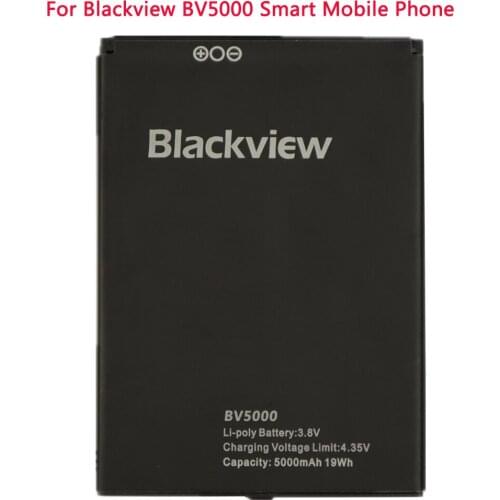 5000mAh High Quality 100% Original Backup Blackview BV5000 Battery For Blackview BV5000 Smart Mobile Phone