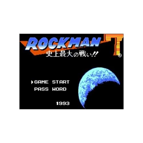 Rockman 7 Region Free 60 Pin 8Bit Game Card For Subor Game Players