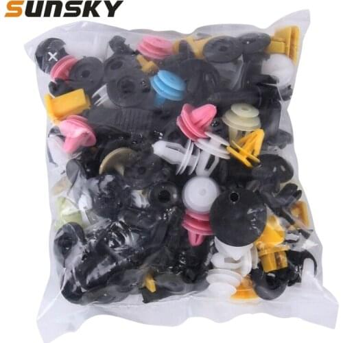 Car Fender Bumper Hole Plastic Rivets Automotive Interior Fastener Trim Push Pin Clips Kit with Box Car Tools Accessories