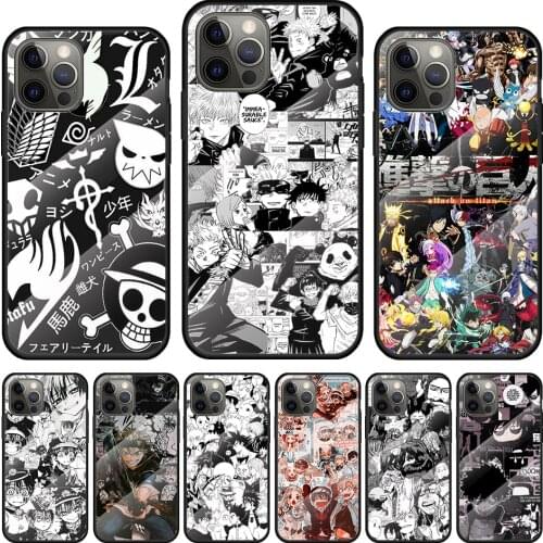 Hot Anime Comic Hero Tempered Glass Cover For Apple IPhone 12 Mini 11 Pro XS MAX XR X 8 7 6S 6 Plus Phone Case Coque