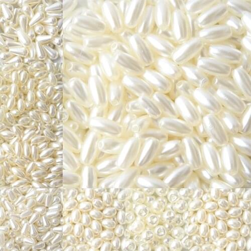 Cheap Mixed Water Droplets Shape Imitation Pearls Straight Hole Beads For Jewelry Making DIY Bracelet wholesale Accessories