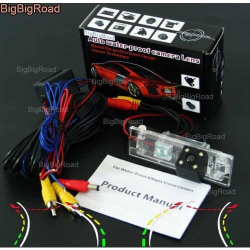 BigBigRoad Car Intelligent Dynamic Track Rear View Camera Backup Reversing Camera For BMW Z4 E89 120i E81 E87 135i F20 F21