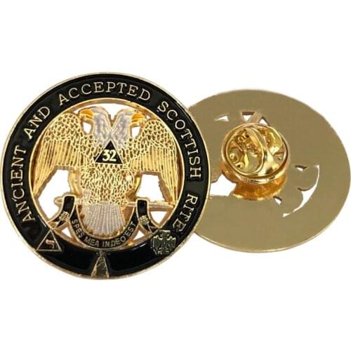 Masonic Lapel Pins Badge Freemason Masonic Double-headed Eagle B26 ANCIENT AND ACCEPTED SCOTTISH RITE