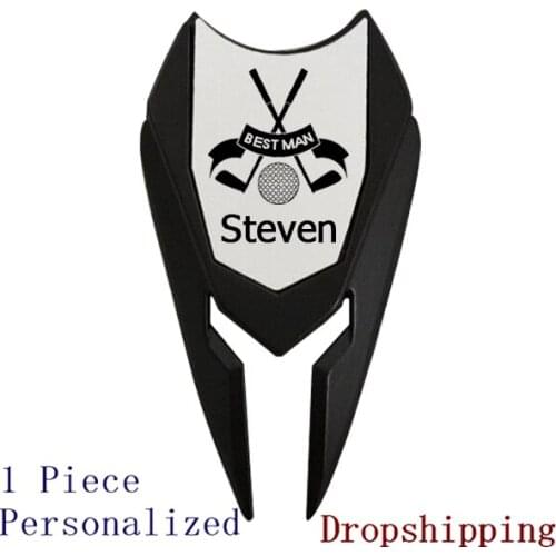 Golf Ball Marker 1pc Personalized Custom Engraved Golfer Accessories Wooden Groomsmen Gifts for Dad Boyfriend Dropshipping GLC03