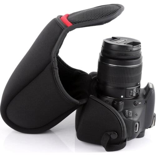 2018 Neoprene Thicken DSLR Camera Bag for Nikon D5300 D3400 D3300 D90 D7200 Canon 750D 60D 80D 77D Sony Canon Camera Case