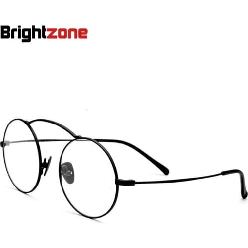 Exceed Light 100% Pure Titanium Unique Design Retro & Vintage Male Women Spectacle Rx-able Prescription Optical EyeGlasses Frame