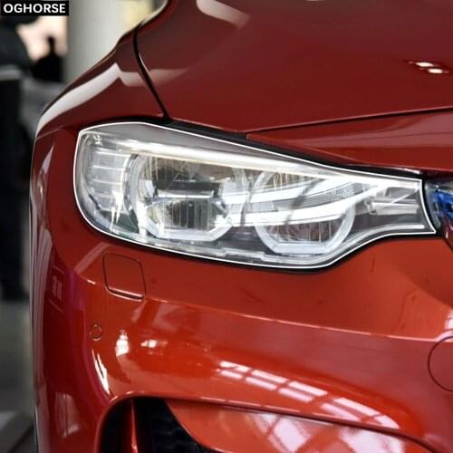 2 Pcs Self Healing TPU Protection Transparent Stickers Car Headlight Protective Film for BMW M3 F80 2014-2018 Accessories