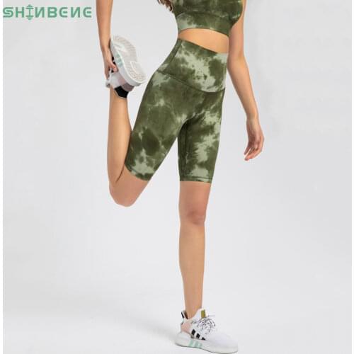 SHINBENE HIDDEN BELLY FAT Super High Rise Yoga Workout Biker Shorts Women Naked-feel Stretchy Gym Fitness Sport Long Shorts