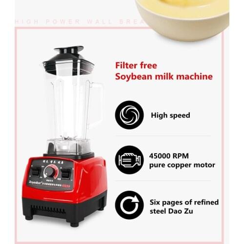 Heavy Duty Commercial Blender Professional Blender Mixer Food Processor Japan Blade Juicer Ice Smoothie Machine