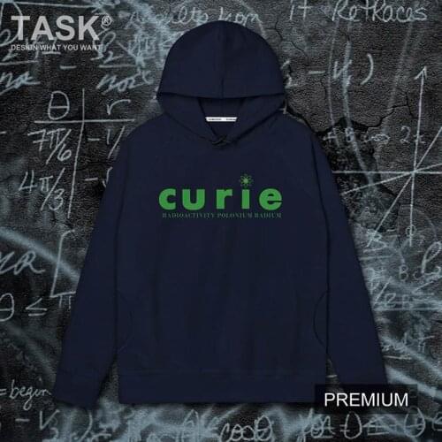 Celebrity Madame Curie Nobel Prize physical chemist scientists printed cotton long sleeve hoodie sweatshirt mens Popular fashion