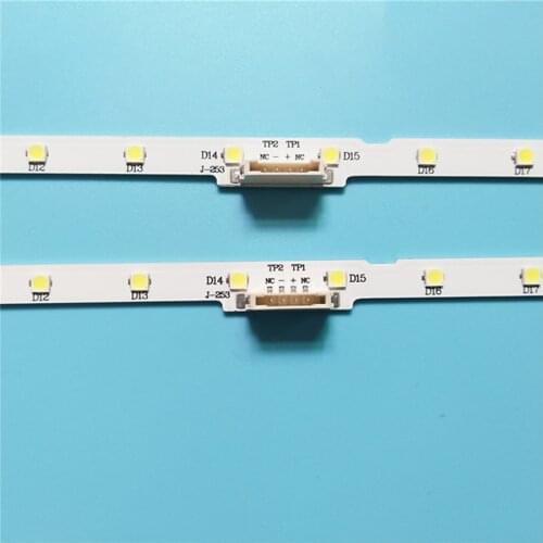 100% New 2pcs/Kit LED strips for SAM SUNG 43 TV UA43NU7100S UE43NU7140U UN43NU7100G CY NN043HGNV5H BN96 45954A BN61 15482A