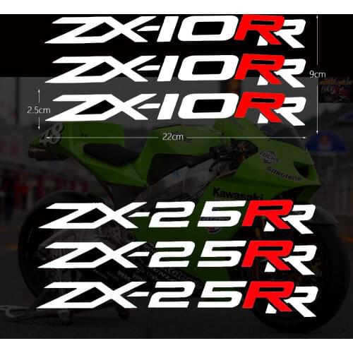 3 PCS Reflective Motorcycle Tank Sticker Car Styling Vinyl Decal For Kawasaki Ninja ZX-25RR ZX-3RR ZX-6RR ZX-10RR ZX-4RR