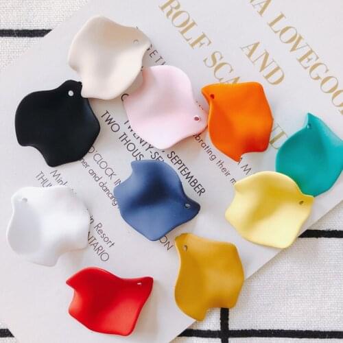 4 pieces/lot resin colored acrylic leaf earring accessories Other