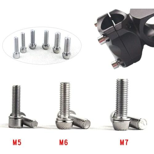 6pcs Mountainous Bicycle Screw M5*18mm M6 M7*22mm Hexagonal Riser Screw Bike Road Bike Riser Screw Bicycle accessories