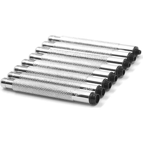 8pcs Size from 3.0mm to 7.0mm Watch Crown Winder Screw Manual Mechanical Winding Jewellers Watchmakers Metal Pin Vice