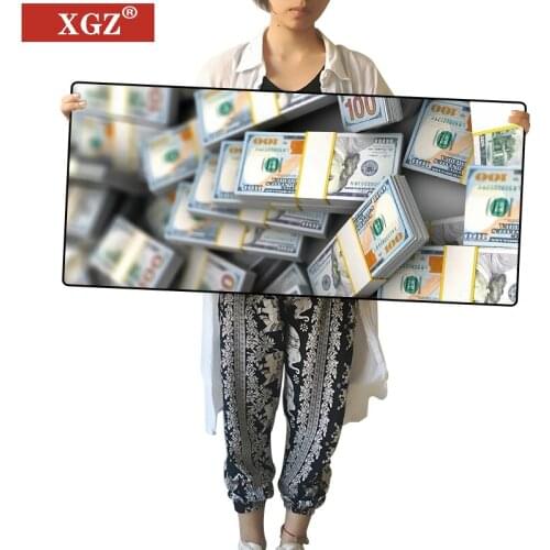 80x30cm XL Lockgege Mouse Pad De Grande Jogo Computador Jogador Teclado Mapa Dinheiro Mesa