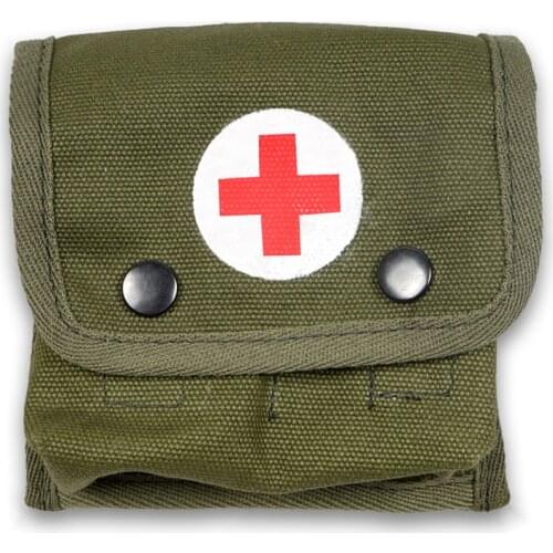 WWII WW2 US ARMY M2 JUNGLE FIRST AID KIT POUCH M1945 CROSS OUTDOOR FIELD FIRST-AID KIT