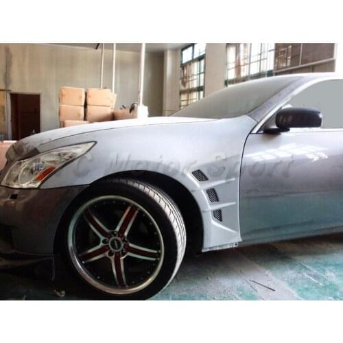 Car Accessories FRP Fiber Glass JP Style Front Fender Fit For 2008-2010 V36 G35 G37 4D Sedan Front Fender Car-styling