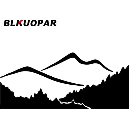 BLKUOPAR for Mountain Forest Silhouette Car Stickers Sunscreen Fashionable Decals Scratch-Proof Personality Trunk Bumper Decor