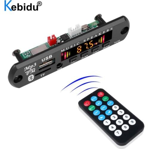 Bluetooth Car Kit MP3 Player Decoder Board Module BT 5.0 Receiver Support FM Radio TF USB 3.5 Mm AUX Audio Adapter For Speaker