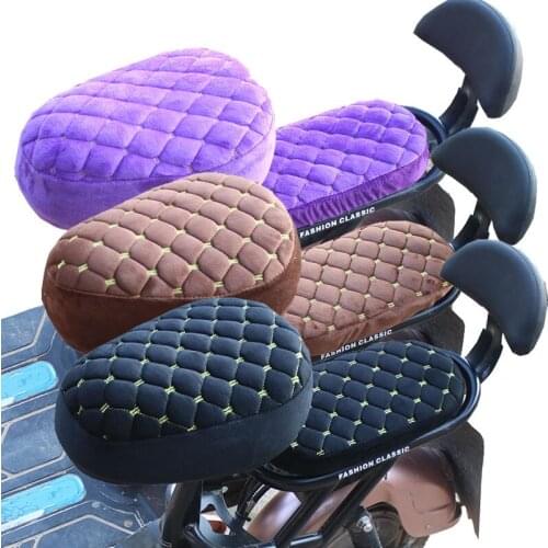 Bicycle Seat Cover Battery Car Universal Seat Cover Plus Velvet Thickening Soft and Comfortable All Seasons Universal F8201