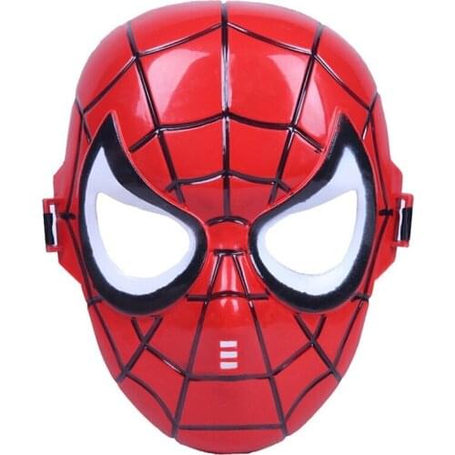 Marvel Spiderman Iron man Hulk Captain America cos costume PVC action toy figure Model Toys for kids birthday party caps gifts