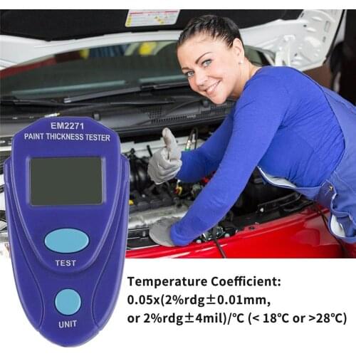 Mini Coating Digital Painting Thickness Tester Meter Mini LCD Automotive Data Hold Car Coating Thickness Gauge