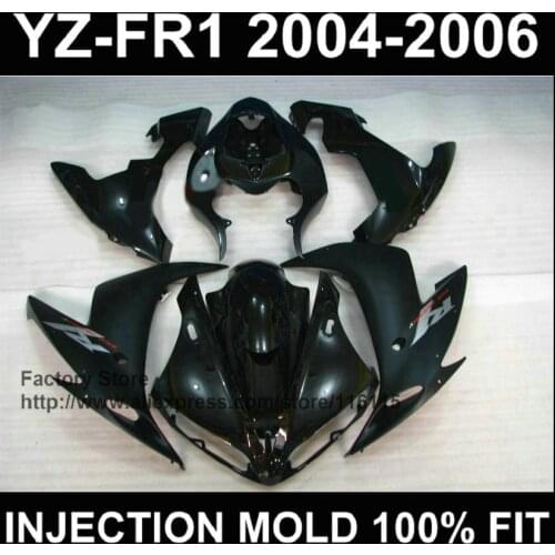 MOTOMARTS HOT! fairing parts for YAMAHA YZF R1 matte black fairings YZF R1 2004 2005 2006 YZFR 04 05 06 fairing Full injection