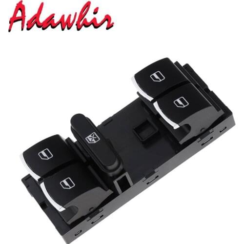 New master Window Control Switch Button for VW Golf MK5 MK6 Tiguan Touran Jetta Passat CC Caddy OE: 3C8 959 857 5K4 959 857