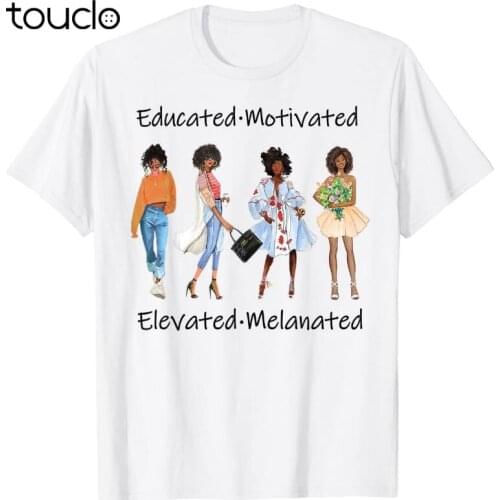 Educated Motivated Black Queen Melanin African American T-Shirt
