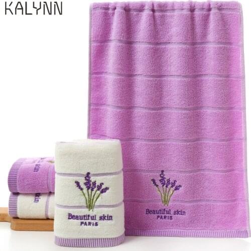 74X34CM Cotton Towel Quick-dry Embroidery Pattern SOFT Dry Towels Kitchen Clean Absorbent Towels Solid Color Exercise Face Towel