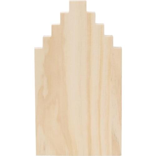 Prettyia Wooden Hanging Rack Necklace Jewelry Display Holder